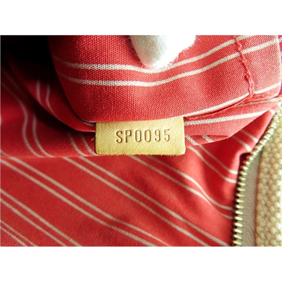 Louis Vuitton Tan Tote with Red Straps - Picture 14 of 16